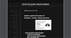 Desktop Screenshot of crystalquingreatdanes.com